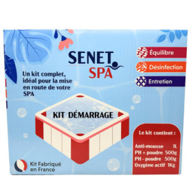 Kit Complet de Traitement pour Spa - Anti-Mousse, Régulateurs de pH et Oxygène Choc - Idéal pour Mise en Route et Entretien, Fab