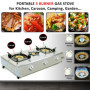 NJ NSD-3 Réchaud Gaz Intérieur - 3 Feux Plaque de Cuisson Portable GPL