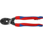 Knipex CoBolt® Coupe-boulons compact noire atramentisée, avec gaines bi-matière minces, avec œillet de fixation intégré pour fix