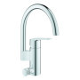 GROHE Start 30495001 Robinet d'évier à une seule main (économie d'eau, montage monotrou, système de fixation rapide), chromé