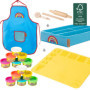 roba x Play-Doh Set de Jeu Extra-Large - Kit de Pâte à Modeler avec Boîte en Toile, Tapis Créatif 3D, 12 Pâtes, Outils en Bois e