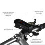 FISCHER Twin Stop 100 Lux Kit d'éclairage LED pour vélo avec Feux de Route et Mode capteur, Longue durée de Vie, boîtier en Alum