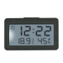TFA Dostmann 60.2045.10 Mini réveil numérique avec Fonction Alarme, thermomètre et hygromètre, idéal comme Horloge de Voyage, Ho