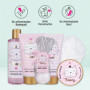 Accentra - Set cadeau Princess Kitty pour filles & femmes - Kit douche 7 pcs avec bain moussant, exfoliant, gel, lotion pour cor