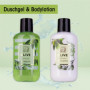 Accentra-Set cadeau de douche pour femmes OLIVE dans une belle boîte cadeau-Set de 4 pièces gel douche,lotion,beurre corporel et