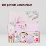 Accentra - Set de bain & soin RELAX dans une belle boîte cadeau, 5 pcs Wellness - Kit cadeaux pour femmes avec beurre corps, sav