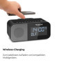 TechniSat Viola CR 1 - Dab+ Radio-réveil avec Chargement sans Fil (Dab, FM, Deux alarmes, Snooze, Mise en Veille, Fonction de Ch