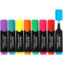 Westcott E-744252 00 Lot de 8 surligneurs aux couleurs vives Épaisseur de trait 2 à 5 mm Encre de qualité supérieure en provenan
