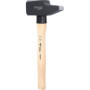 BRILLIANT TOOLS BT077250 Marteau rivoir avec manche Hickory, 2500 g, forme française [Powered by KS TOOLS]
