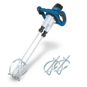 Scheppach Malaxeur PM1800D | Mélangeur à main | Puissance 1800W | Emmanchement M14 | 700 min-1 | 2 vitesses | Poignées ergonomiq