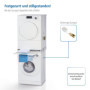 Xavax Kit de superposition universel pour lave-linge/sèche-linge, avec séchoir à linge