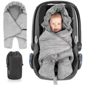 ZAMBOO Couverture Enveloppante Bébé Siège Auto avec Pieds - Nid d'ange Bebe Léger pour Cosy (par ex. Bébé Confort, Cybex, Römer)