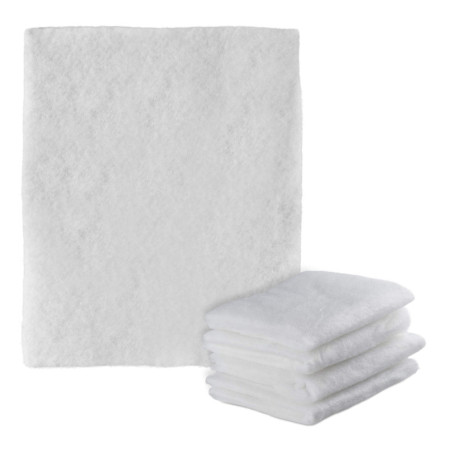 Relaxdays Filtre hotte cuisine, lot de 5, à découper, anti-graisse, non-tissé, 47 x 59 cm, blanc