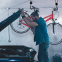relaxdays Ascenseur à vélo, Jusqu’à 20 kg, pour Plafond avec câble, Garage et Cave, Porte Bicyclette de Plafond, Noir