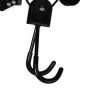 relaxdays Ascenseur à vélo, Jusqu’à 20 kg, pour Plafond avec câble, Garage et Cave, Porte Bicyclette de Plafond, Noir