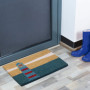 relaxdays Paillasson Coco, 40 x 60 cm, Tapis d’entrée Motif Phare, antidérapant, intérieur et extérieur, Multicolore