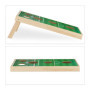 Relaxdays Jeu de Lancer Cornhole, Dimensions : 18 x 29 x 58 cm, 10 Sacs à Lancer, intérieur et extérieur. Multicolore