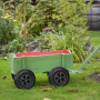 Relaxdays Roue de brouette 3.50-6, Caoutchouc PU, Acier Jante PP, increvable, Charge maximale : 100 kg, Noire