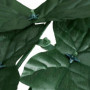 Relaxdays Brise-Vue en Lot de 12, haie Artificielle, Feuilles lierres, 50 x 50 cm, pour Jardin ou Balcon, Vert foncé