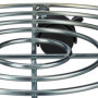 Relaxdays Support pour Plantes, Lot de 2, diamètre : 32 cm, pour Pots de Fleurs, Roues, Acier, pour intérieur, argenté