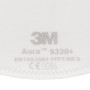 3M™ Aura™ Masque antipoussière, FFP3, sans valve, série 9330+, 20 masques par paquet