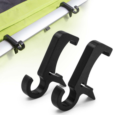 Mobilefox Lot de crochets pour sac à dos et casque de vélo Thule Chariot Vélo Remorque