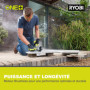 RYOBI - Meuleuse d'angle 2 000 W diam. 230 mm - 6 600 tr/min - poignée arrière orientable 180° - Soft Start - Livrée avec 1 disq