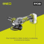 RYOBI - Meuleuse d'angle 2 000 W diam. 230 mm - 6 600 tr/min - poignée arrière orientable 180° - Soft Start - Livrée avec 1 disq