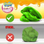MAGIC DOUGH Bob l'éponge - Boîte de 70 g - Pâte à modeler magique pour enfants - Design Bob l'éponge - 3 variantes de couleurs -