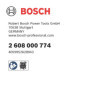 Bosch Lot de 3 tubes d'aspirateur Pro (pour GAS 18V-12 MC, 350 x 40 x 40 mm, accessoires d'aspirateur)