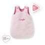 Corolle - Turbulette Peluche Rose, Accessoire, pour Poupon 30cm, dès 18 Mois, 9000111150