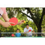Idena 40201 - Raquette de Tennis de Table pour débutant avec Manche Droit en Bois, Un côté Lisse en Noir et Rouge