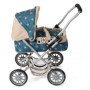 Bayer Chic 2000® Poussette de poupée Smarty - Étoiles Turquoise Beige - Pliable - avec Capote, Sac, Coussin et Couverture - Haut