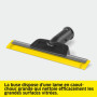 Kärcher Raclette Vapeur Pour Vitres, Avec Lame Flexible en Caoutchouc, Pour un Nettoyage des Vitres Hygiénique et Sans Traces, A