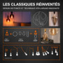 OSRAM Vintage 1906® Classic Edison Fil LED lampe, e27, fumée, 4W, 140lm, 1800k, couleur de confort blanc chaud, consommation trè