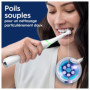 Oral-B iO 9 Brosse à Dents Électrique Blanche, 3 Brossettes, 1 Étui de Voyage Chargeur