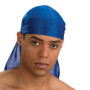ATM PURECITY© Lot de 4 Bandana US Durag Noir + Blanc + Rouge + Bleu Electrique - Gangsta Rap Hip Hop West Coast - USA du Rag - A