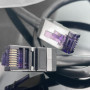 1aTTack.de - 0,25 m - Câble réseau CAT6a Superflex Ethernet Gigabit LAN RJ45 CAT6 A câble patch 10000 Mbit s SFTP PIMF 500 MHz c