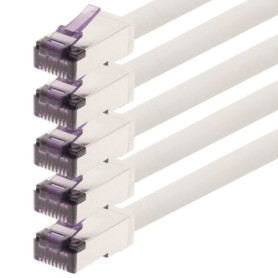 1aTTack.de - 1m - Câble réseau CAT6a Superflex Ethernet Gigabit LAN RJ45 CAT6 A câble patch 10000 Mbit s SFTP PIMF 500 MHz compa