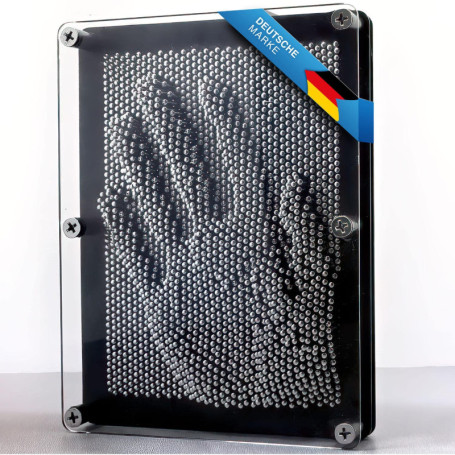 GOODS+GADGETS 3D Tableau à Clous Pinart Tableau Pinpressions Sculpture Jouet rétro avec Clous métalliques 20 x 15 cm