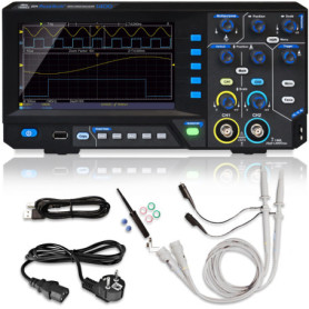 PeakTech 1400 Oscilloscope numérique compact 2 canaux - Bande passante oscilloscope 5 MHz - Taux d'échantillonnage rapide de 100