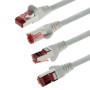 1aTTack.de - 1x 5m câble patch CAT6 S/FTP blindage PIMF câble réseau CAT.6 RJ45 câble Ethernet routeur DSL LAN commutateur modem
