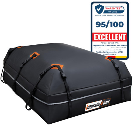 Upgrade4cars Coffre de Toit Voiture 566L sans Barre de Fixation Inclus Accessoires | Sac Porte-Bagage Universel Pliable & Étanch