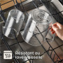 Praknu Verre Doseur en Verre - 1L & 0,5L - Resistant a la Chaleur & au Micro-ondes - Graduation Precise - Ideal pour la Patisser