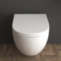 Alpenberger Ensemble WC suspendu | cuvette WC avec abattant WC | WC mural pour salle de bain et WC d'invités (Cera 6250 WC suspe