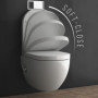 Alpenberger Ensemble WC suspendu | cuvette WC avec abattant WC | WC mural pour salle de bain et WC d'invités (Cera 6250 WC suspe