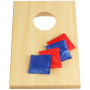 com-four® Jeu de Cornhole 5 pièces - Jeu de Lancer en Plein air pour Enfants et Adultes - Sac de Haricots
