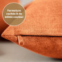 Blumtal Housse de Coussin 40x60 cm canape - Lot de 2 - Housse Coussin 40x60 cm en Chenille Douce avec Fermeture éclaire cachée -