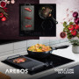 Arebos Plaque de cuisson à induction, avec fonction booster, 7200 W, 4 plaques Flexzone, 59 cm, chauffage rapide autonome, avec 