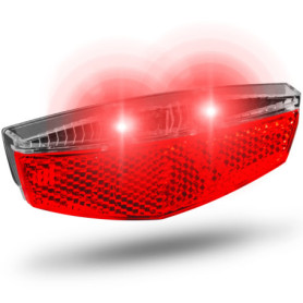 Büchel Tivoli Feu arrière de Porte-Bagages, LED, avec Fonction de feu de stationnement, Dynamo, à Commande Dynamique, homologué 